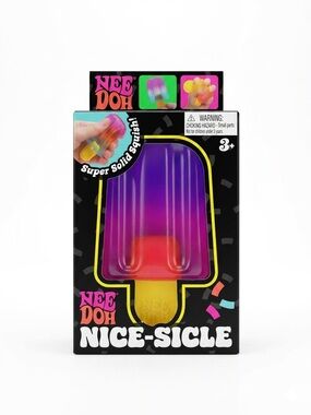 NeeDoh Nice-Sicle Squishy Toy — Purple NEW Authentic Nee Doh Popsicle